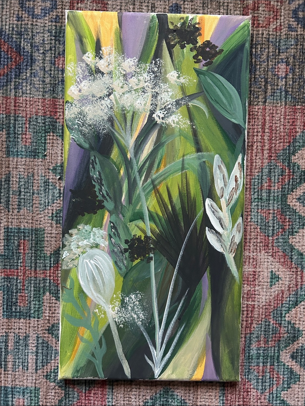 Floral Painting on Canvas